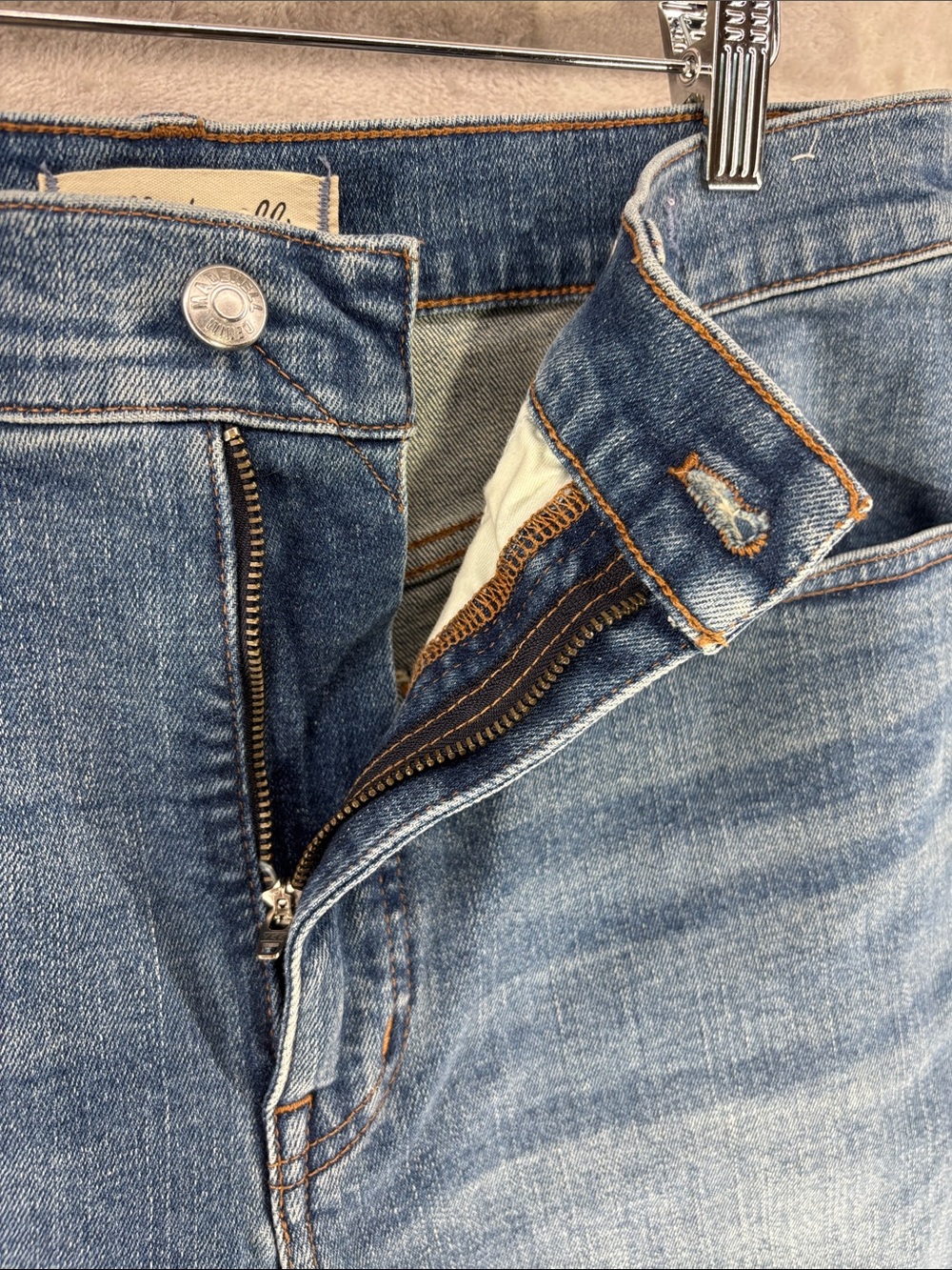 Madewell Flared Wide Leg Frayed Hem Jeans Size 30 - Picture 6 of 11
